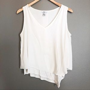 Bar III Asymmetrical Double Layer Tank Top